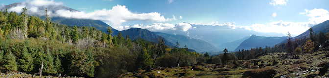 Arrière-pays dans la montagne de Haba